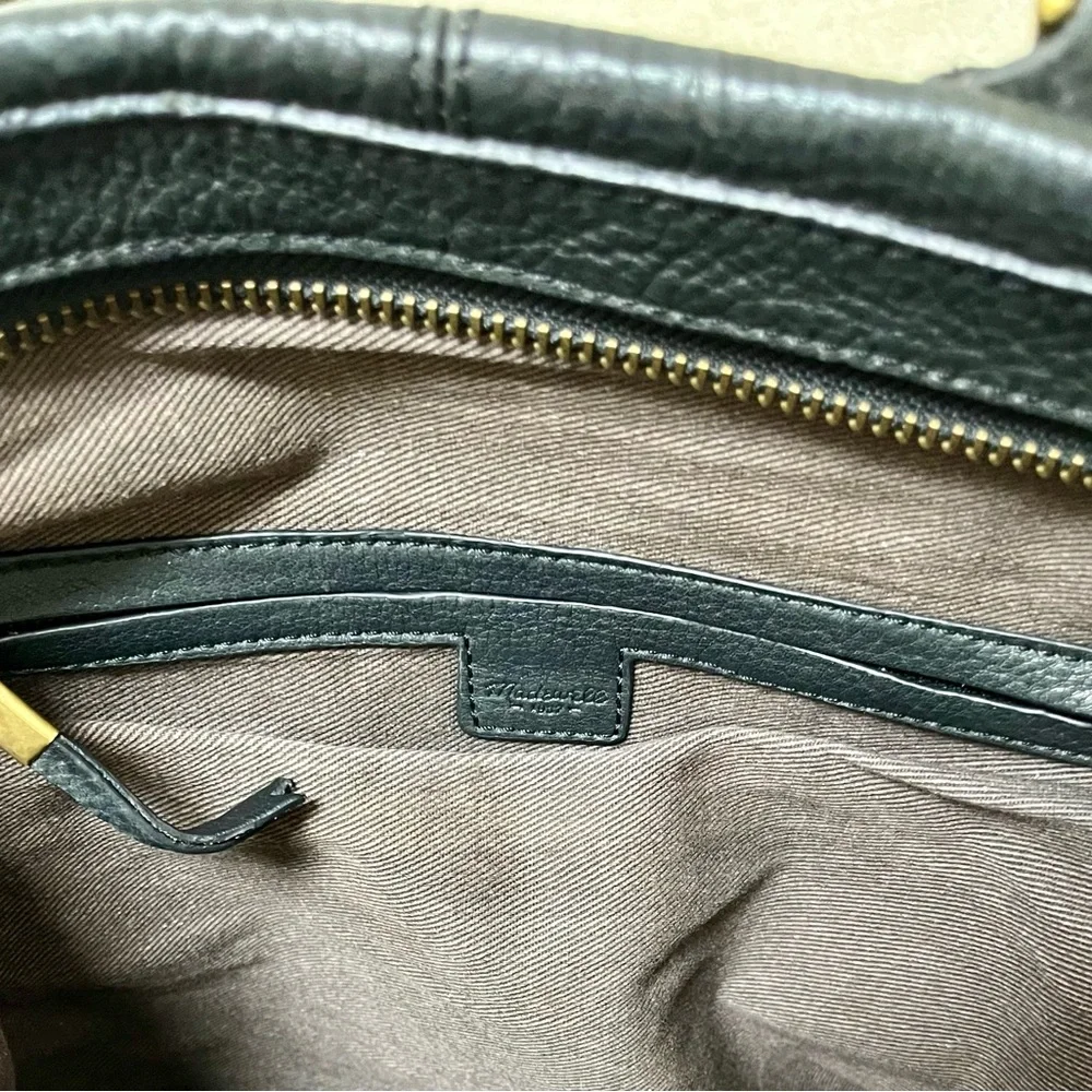 Madewell Black Leather Tote Bag - Picture 5 of 7